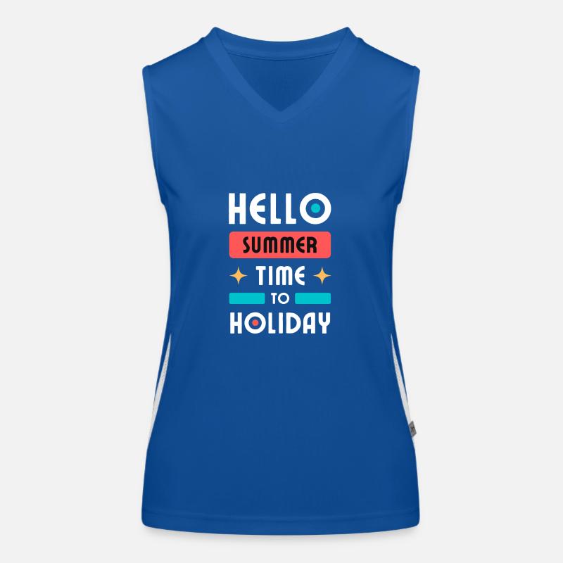 Hello Summer Women's Functional Contrast Tank Top