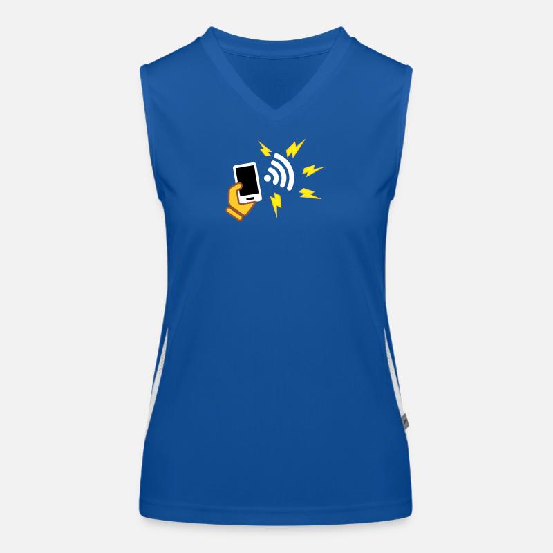 phone with aggressive appearance Women's Functional Contrast Tank Top