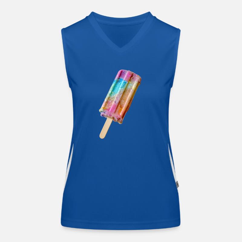Eis am Stil Regenbogen Funktionelles Kontrast-Tank Top für Frauen