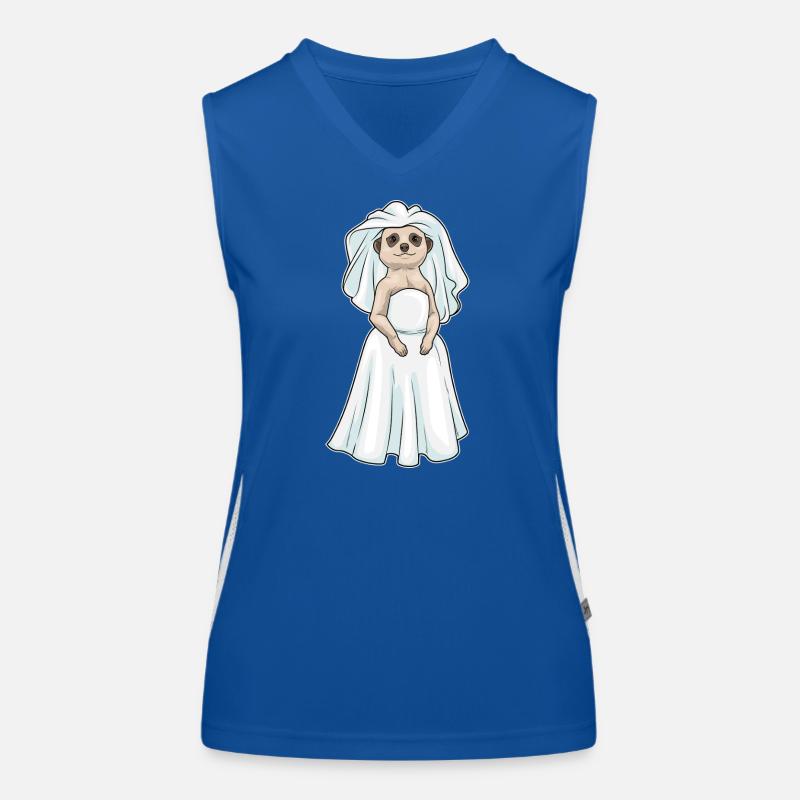 Suricate Voile de mariée Mariage Débardeur respirant contrasté Femme