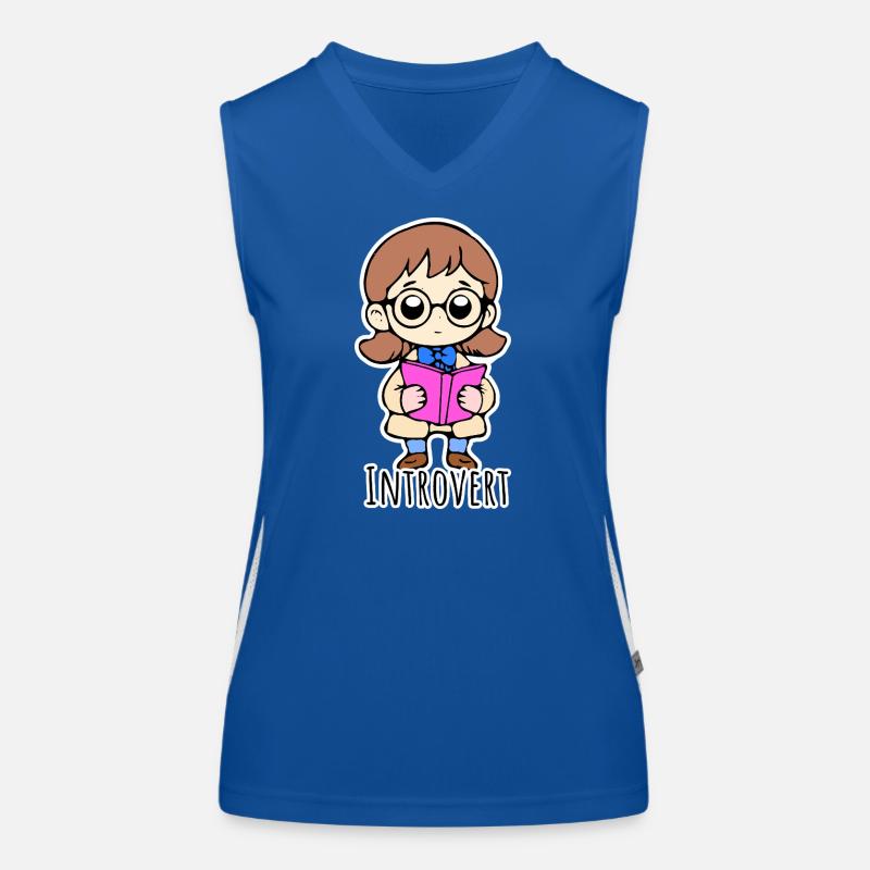 I'm rather reserved and introverted Women's Functional Contrast Tank Top