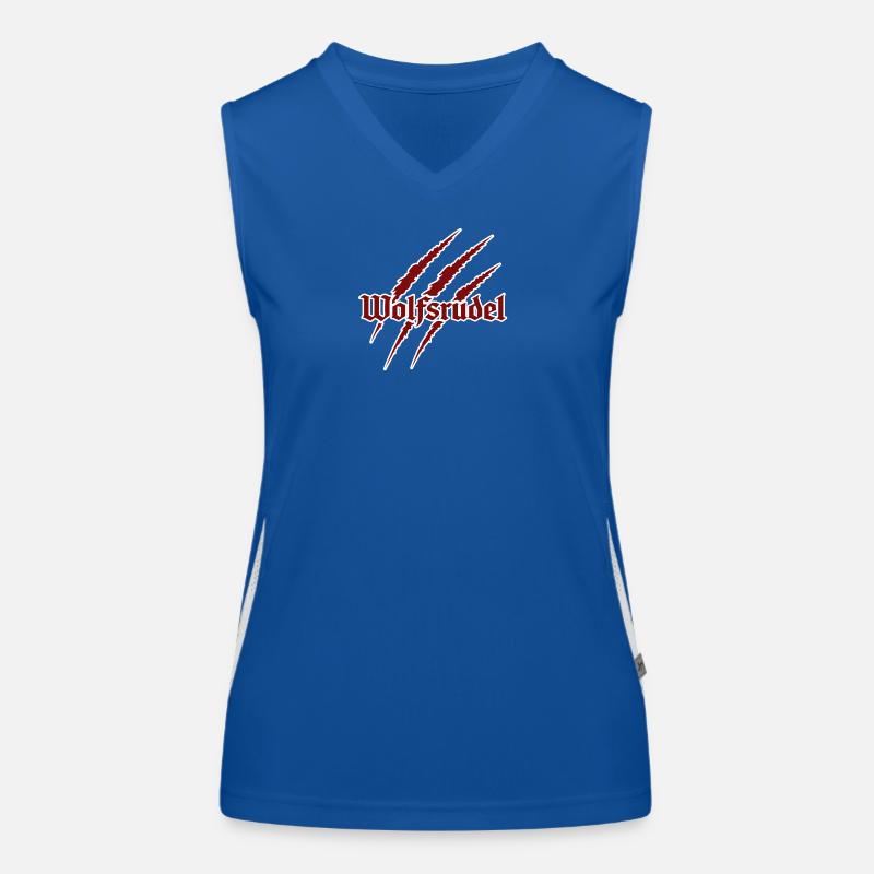 Wolfsrudel Funktionelles Kontrast-Tank Top für Frauen
