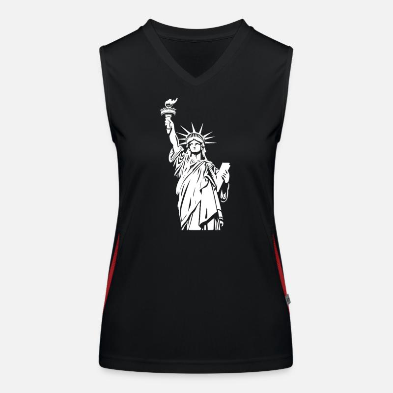 Statue de la Liberté Débardeur respirant contrasté Femme