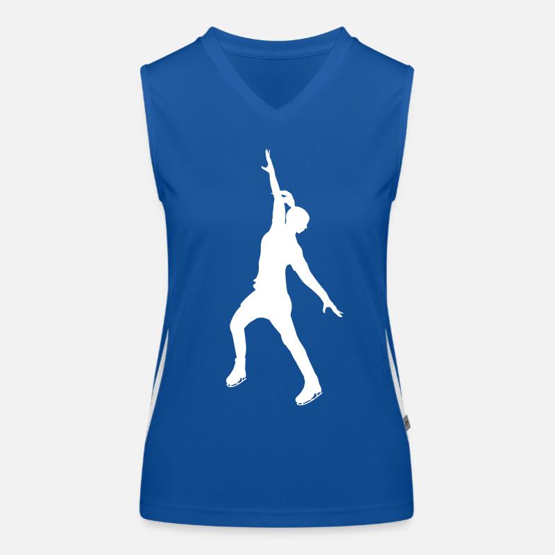 Ice princess in white Women's Functional Contrast Tank Top
