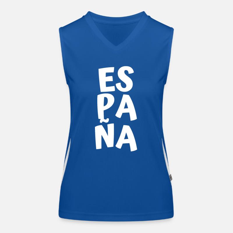 Spanien Funktionelles Kontrast-Tank Top für Frauen