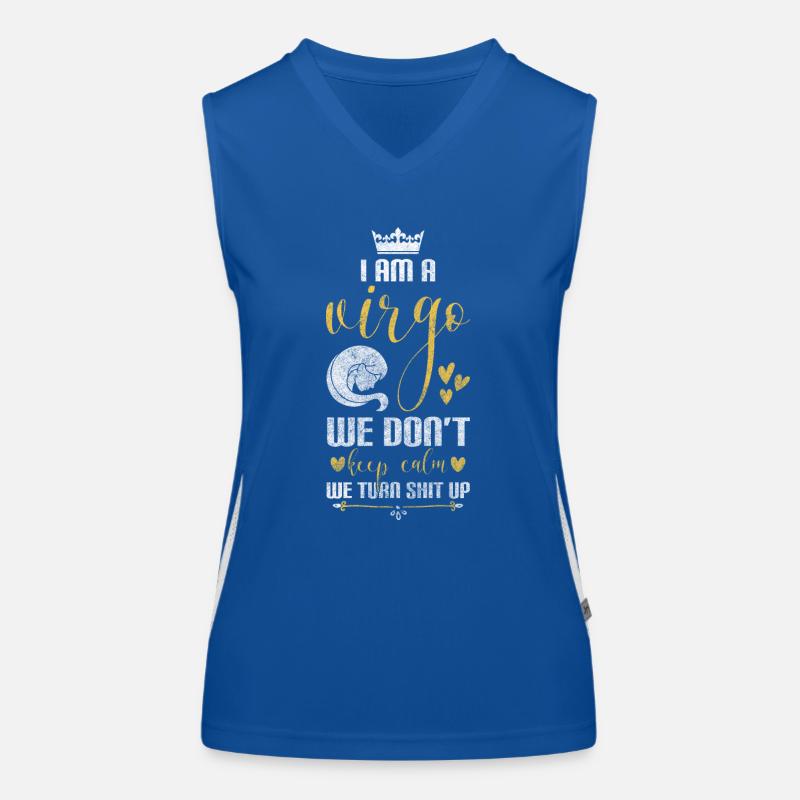 Sternzeichen August Astrologie Funktionelles Kontrast-Tank Top für Frauen