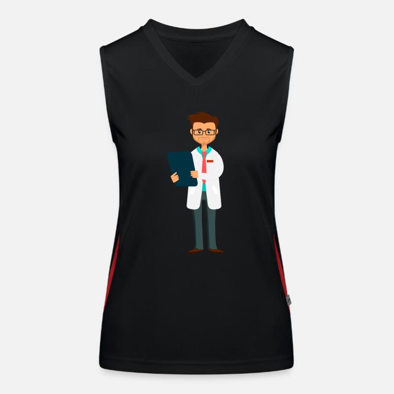 Arzt Funktionelles Kontrast-Tank Top für Frauen