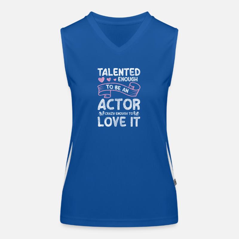 Actress Stage Play Technician Women's Functional Contrast Tank Top