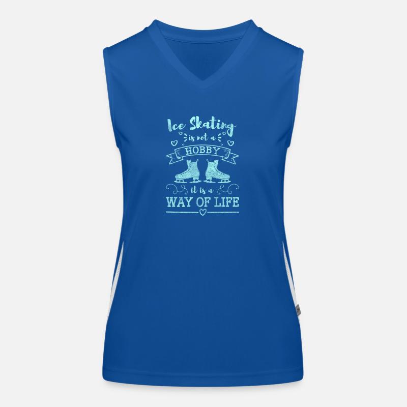 Eisläufer Eisbahn Extremsport Funktionelles Kontrast-Tank Top für Frauen