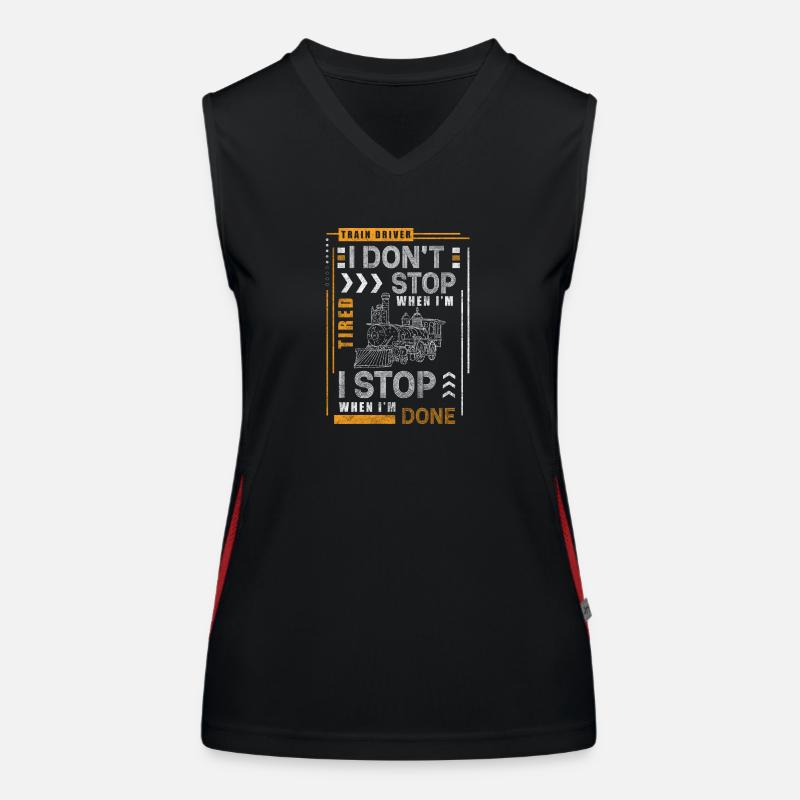 Modellbahn Lokführer Modellbau Sammler Funktionelles Kontrast-Tank Top für Frauen