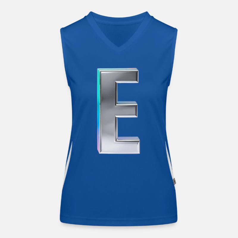 Chrome ,, E " Metallic Women's Functional Contrast Tank Top