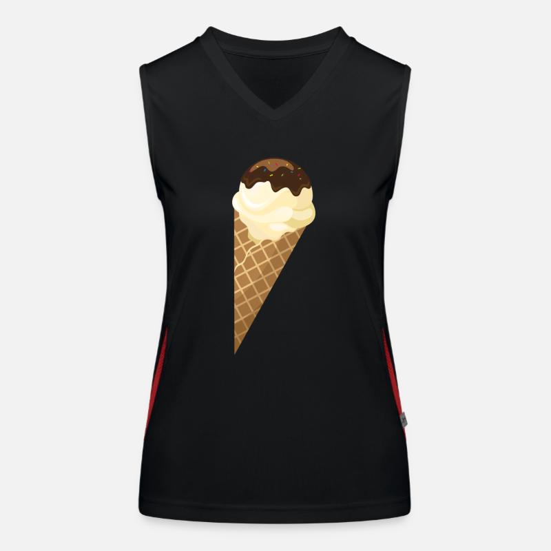 eis eiscreme restaurant ice cream sundae25 Funktionelles Kontrast-Tank Top für Frauen