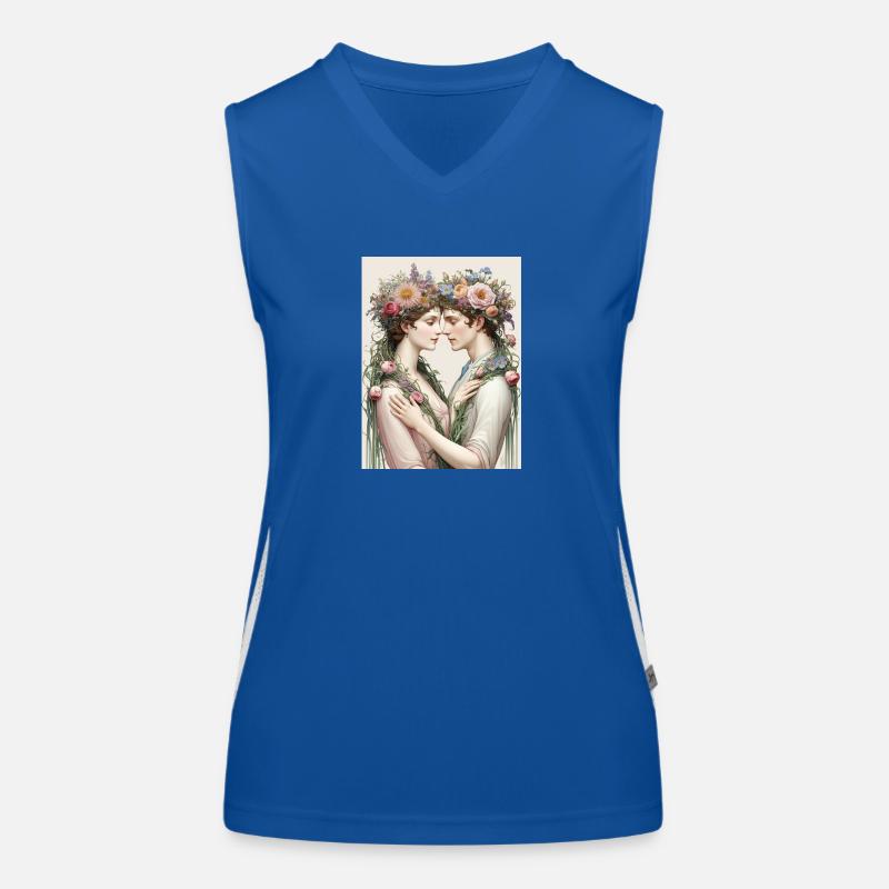 Lovers and bouquets Women's Functional Contrast Tank Top