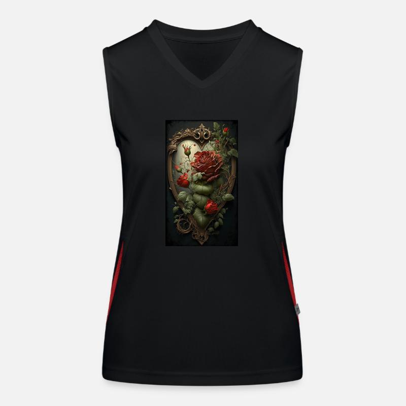 Herz Funktionelles Kontrast-Tank Top für Frauen