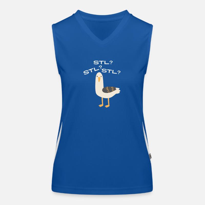 Möwe STL? Funktionelles Kontrast-Tank Top für Frauen