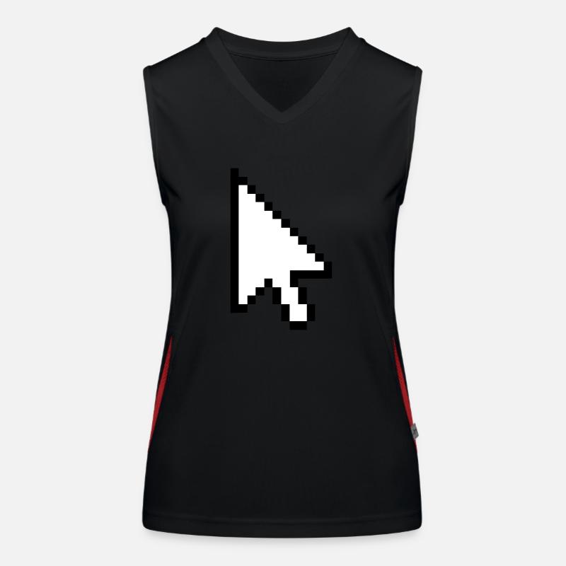 Pixel Mauszeiger Funktionelles Kontrast-Tank Top für Frauen