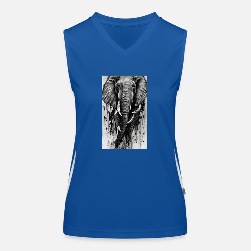 Majesté éléphant élégante Débardeur respirant contrasté Femme