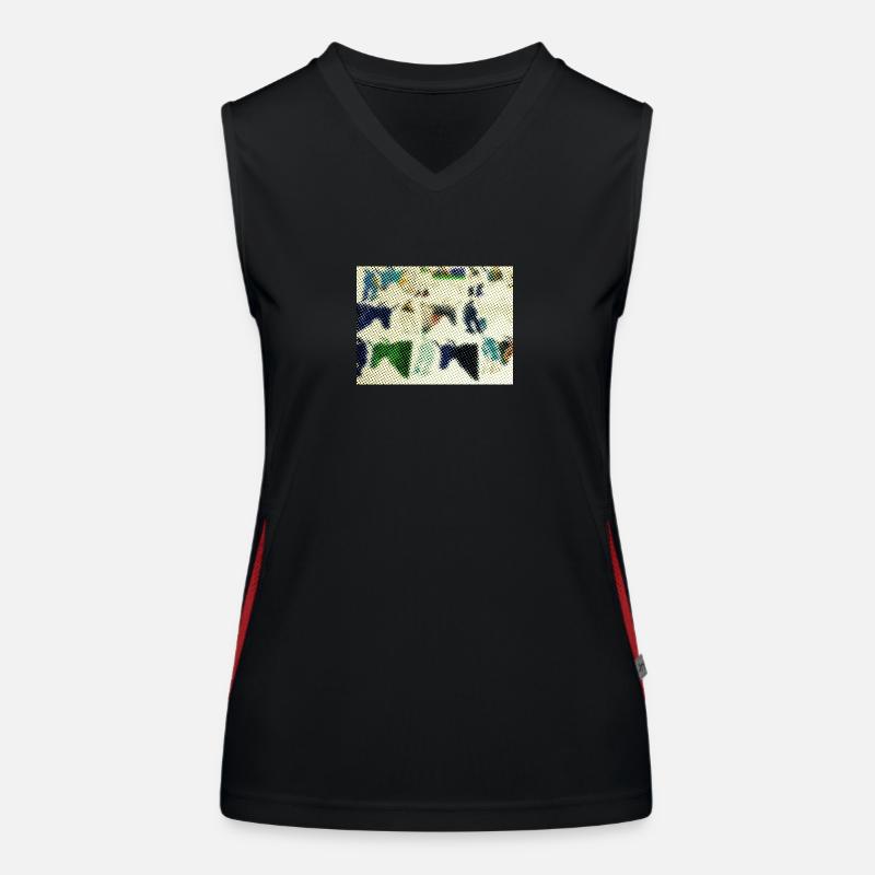 Yak Abstract Women's Functional Contrast Tank Top