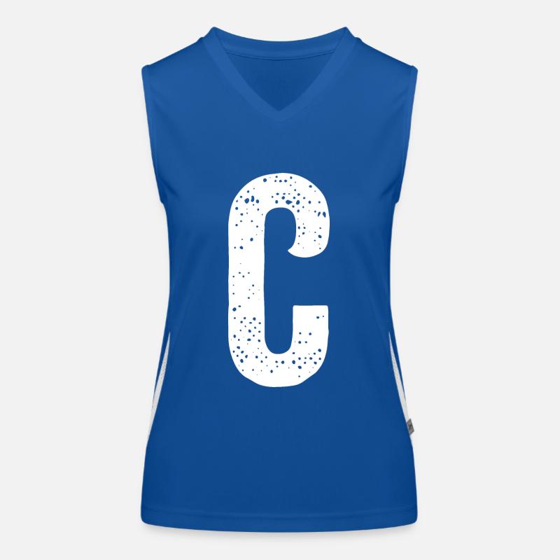 C Letter Women's Functional Contrast Tank Top