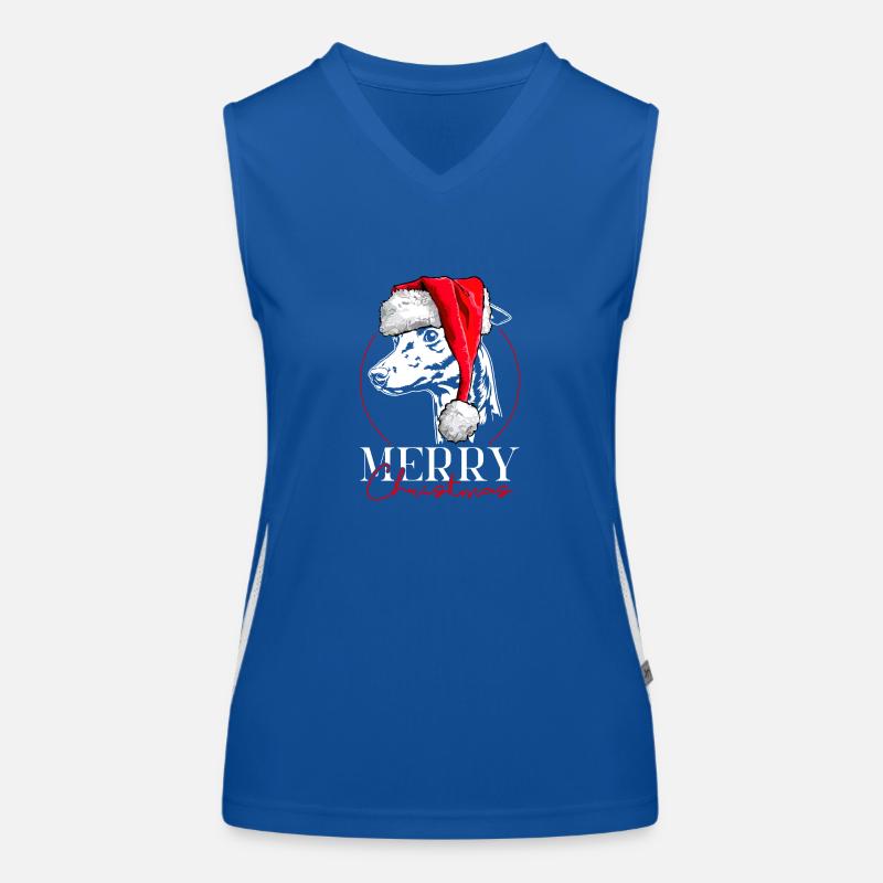 ITALIAN WIND CHIME Merry Christmas Wilsigns Women's Functional Contrast Tank Top