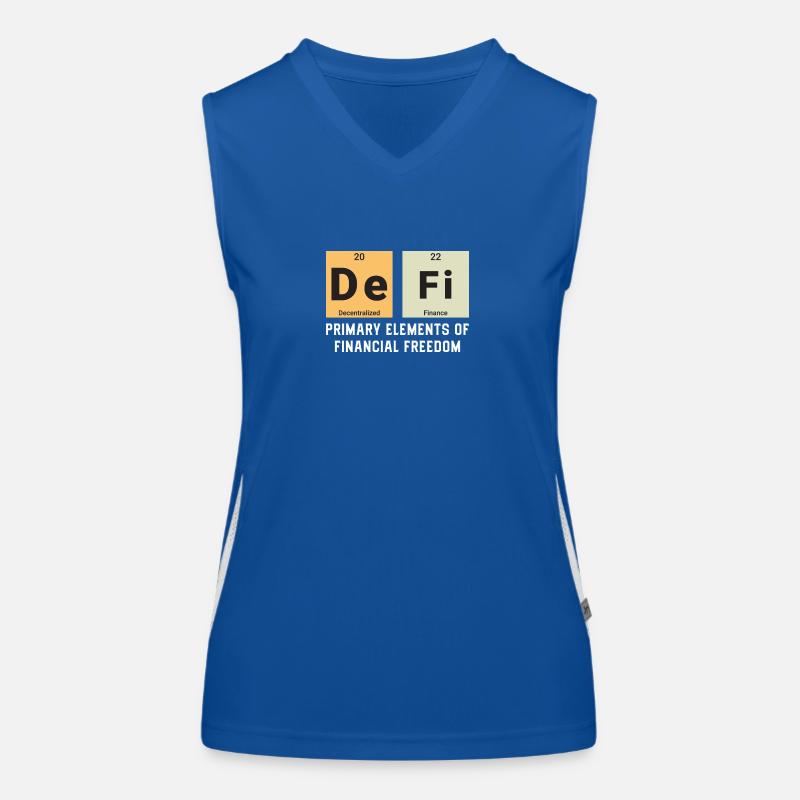 Defi, decentralized finance Women's Functional Contrast Tank Top