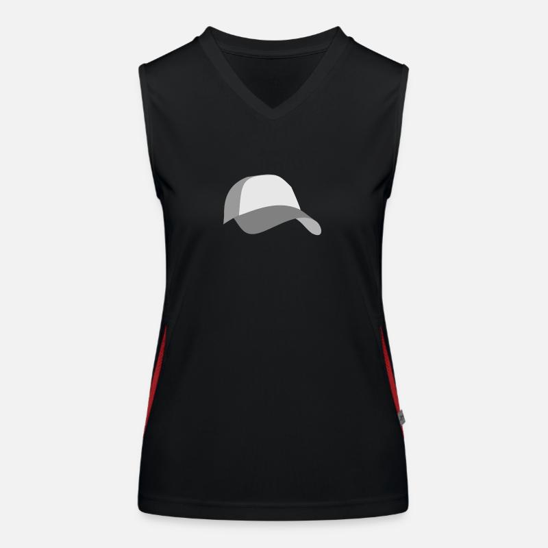 Cap Funktionelles Kontrast-Tank Top für Frauen