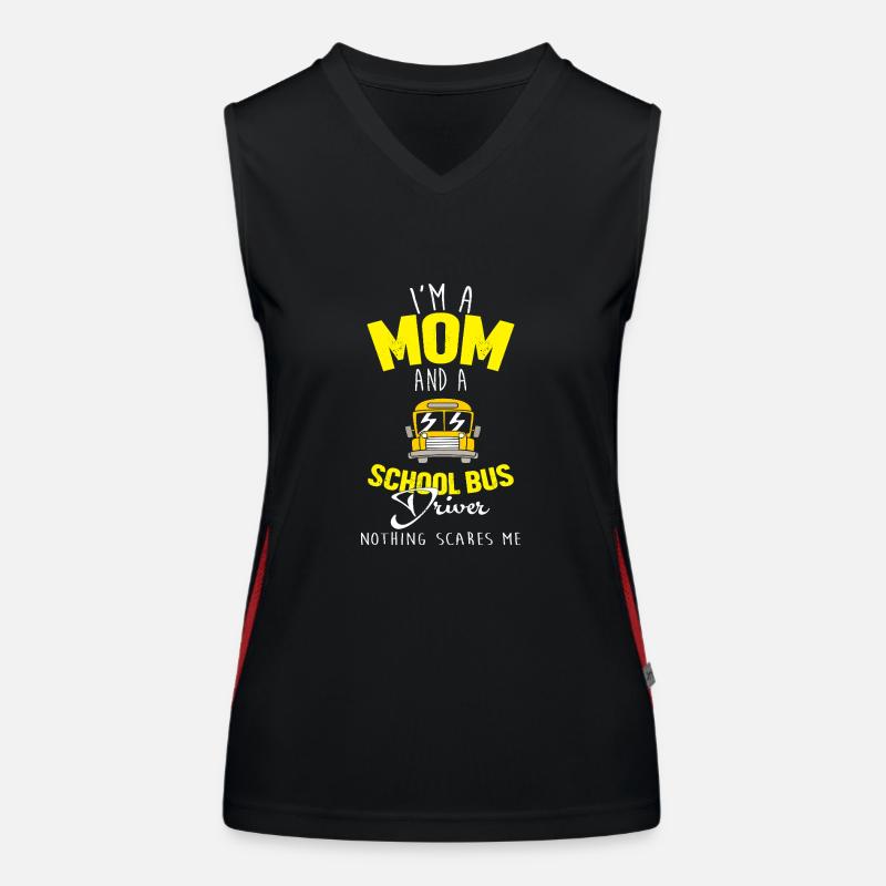 Schulbusfahrer Schulbus Funktionelles Kontrast-Tank Top für Frauen