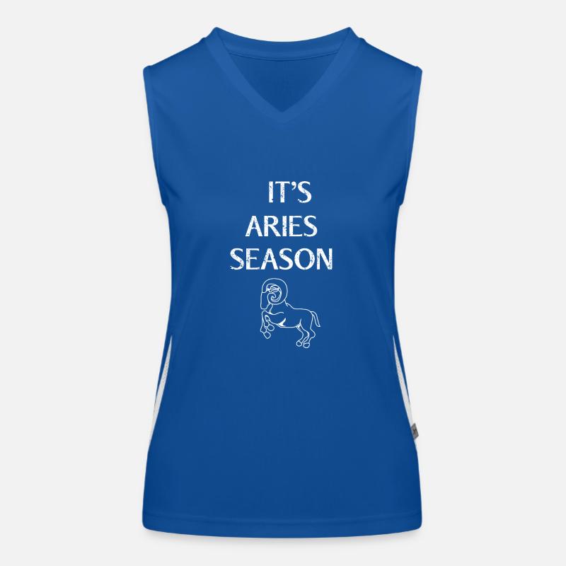 Sternzeichen Widder Funktionelles Kontrast-Tank Top für Frauen