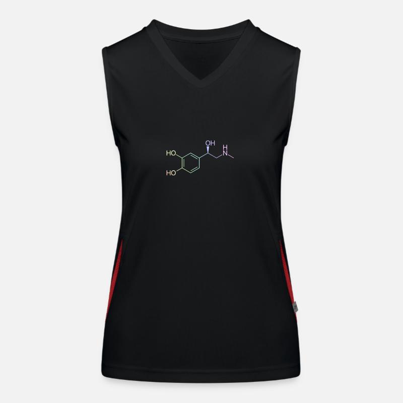 Adrenaline molecule - pastel colored Women's Functional Contrast Tank Top