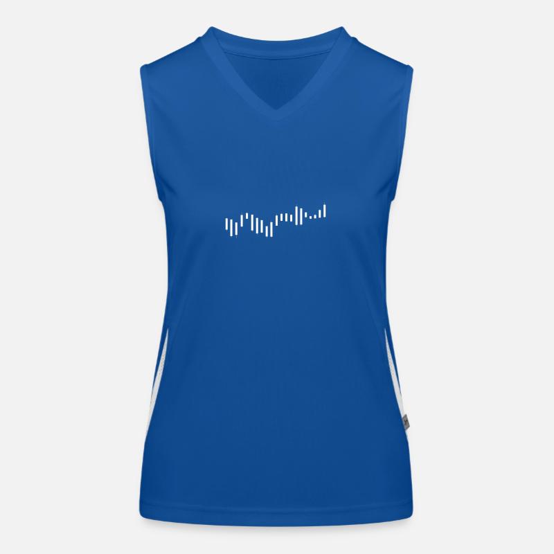 Candlestick chart share price Women's Functional Contrast Tank Top