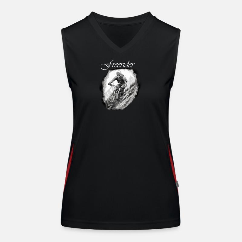 Freerider blanc Débardeur respirant contrasté Femme