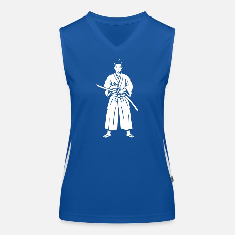 Katana de concentration de Iaido du Samouraï Débardeur respirant contrasté Femme