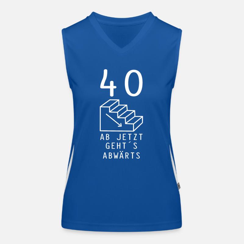 40. Geburtstag 40 Jahre alt Geschenk Funktionelles Kontrast-Tank Top für Frauen