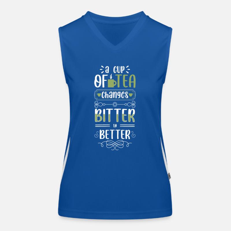 Tea Drinker Cup Recovery Drink Women's Functional Contrast Tank Top