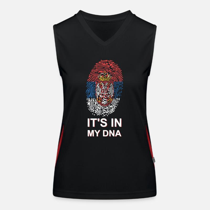 ADN de Serbie Débardeur respirant contrasté Femme