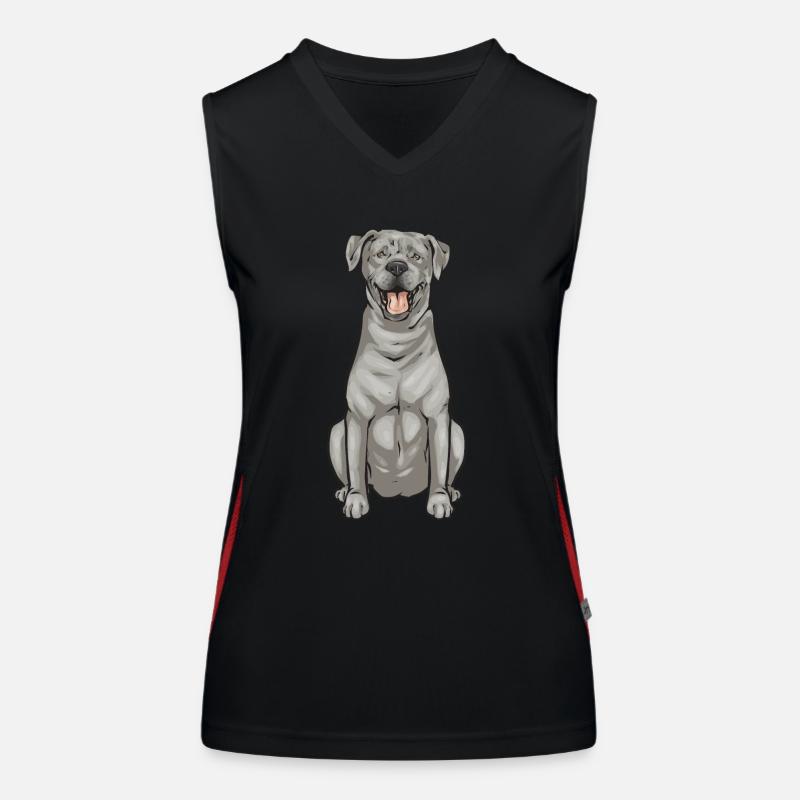 Silver Labrador Retriever Silver Lab Débardeur respirant contrasté Femme