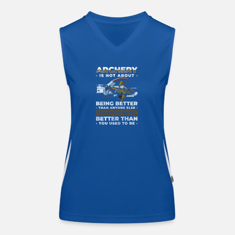 Archery Hobby Accuracy Women's Functional Contrast Tank Top