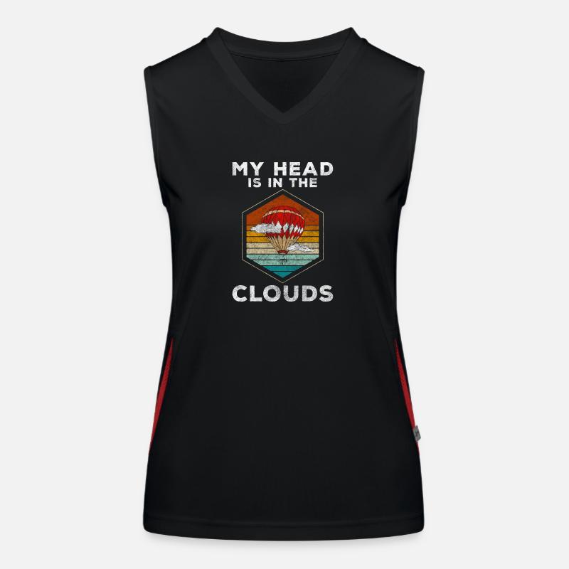 Balloonist Adventurous Blue Women's Functional Contrast Tank Top