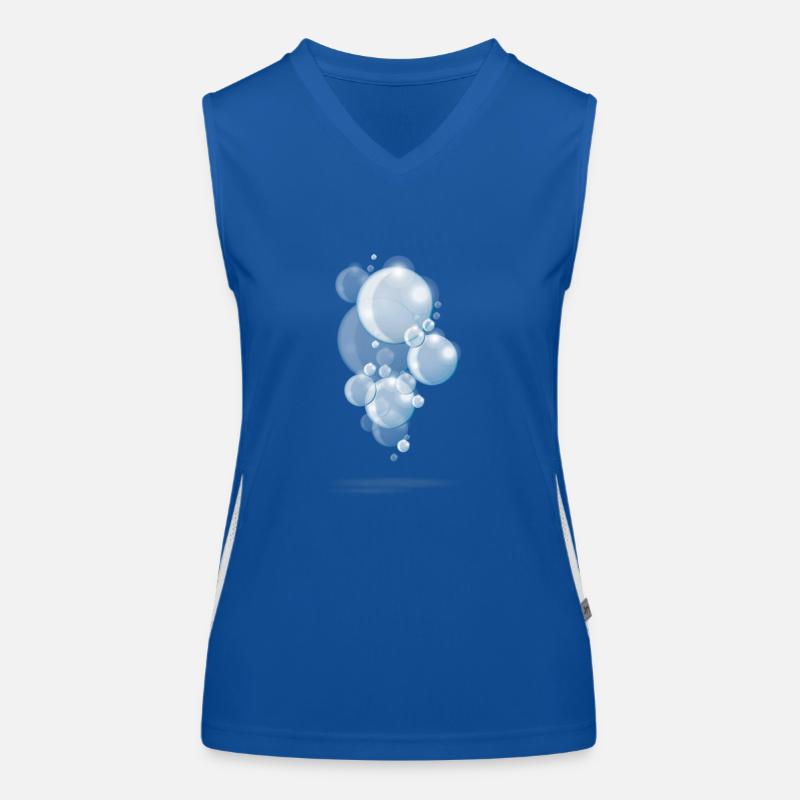Soap bubbles (Blue Edition) Women's Functional Contrast Tank Top
