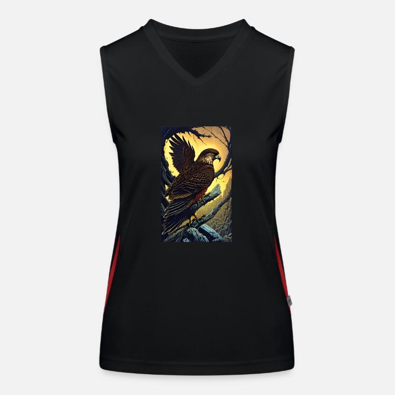 Adler | Vogel | Freiheit | Tiere Funktionelles Kontrast-Tank Top für Frauen