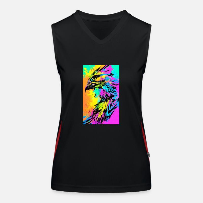 Eagle | Birds | Freedom | Animals Women's Functional Contrast Tank Top