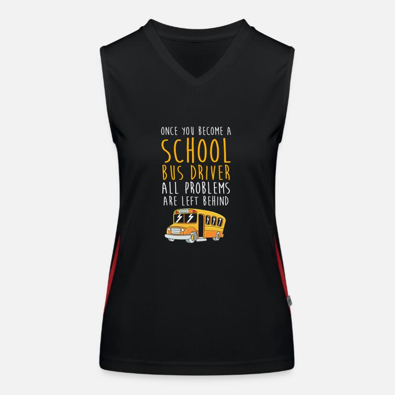 School Bus Driver School Bus Women's Functional Contrast Tank Top