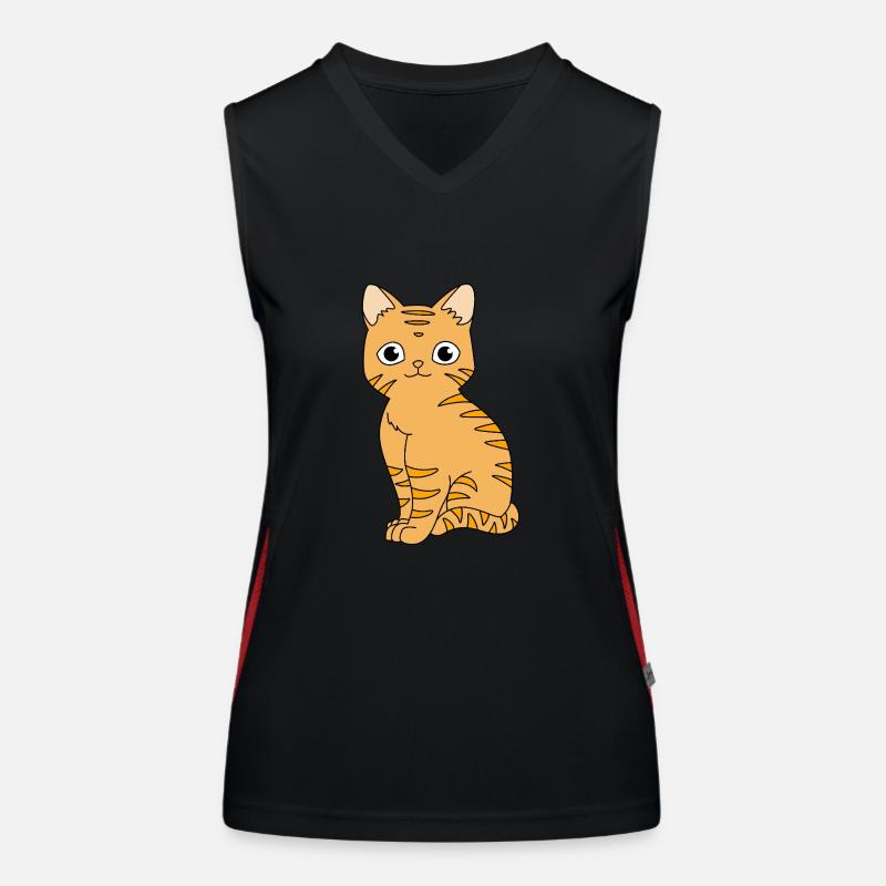 Tabby Cat Women's Functional Contrast Tank Top