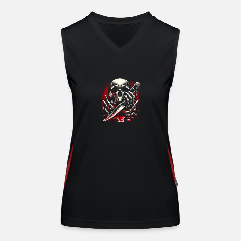 Der Sensenmann Funktionelles Kontrast-Tank Top für Frauen
