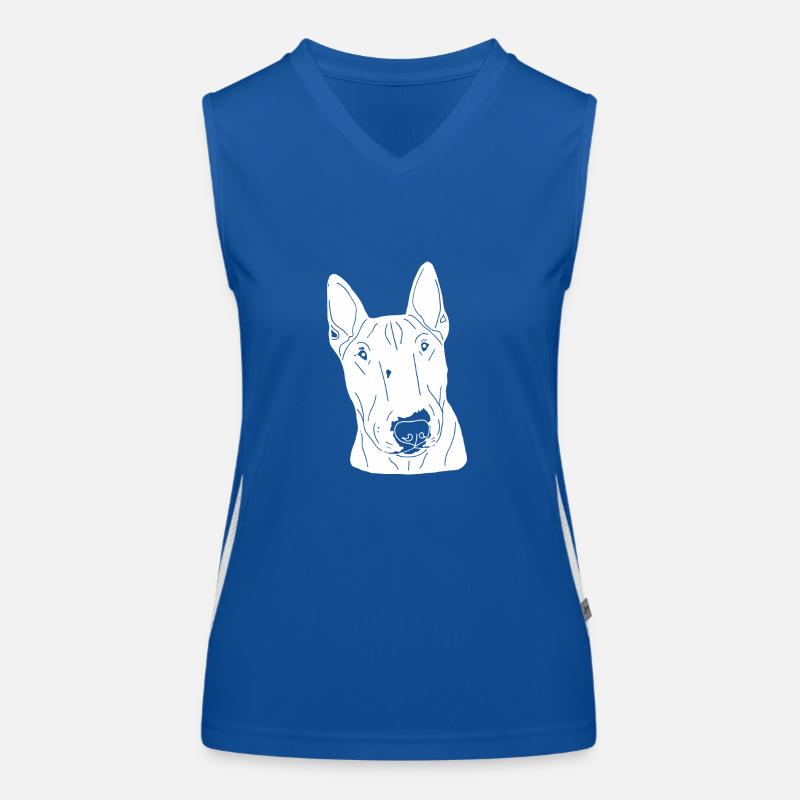 Bullterrier Funktionelles Kontrast-Tank Top für Frauen
