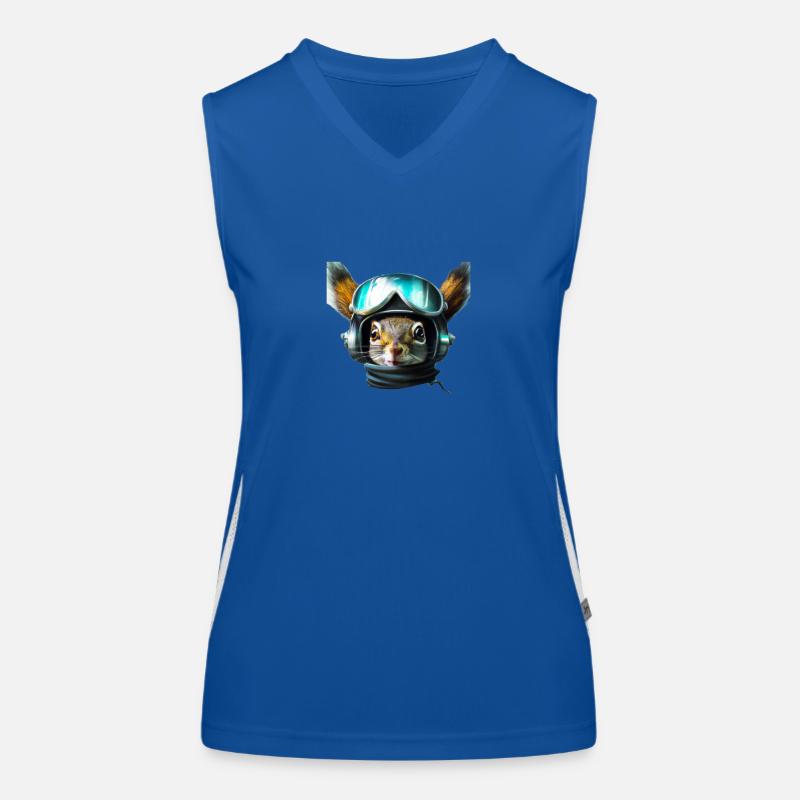 Aviator squirrel Women's Functional Contrast Tank Top