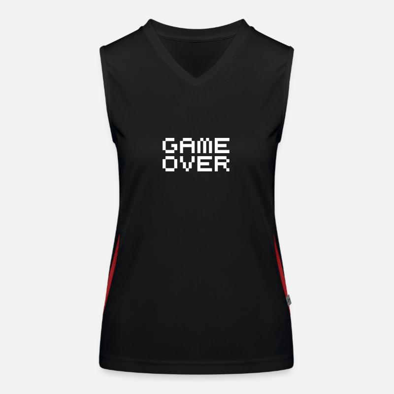 Game over / game over pixels Funktionelles Kontrast-Tank Top für Frauen