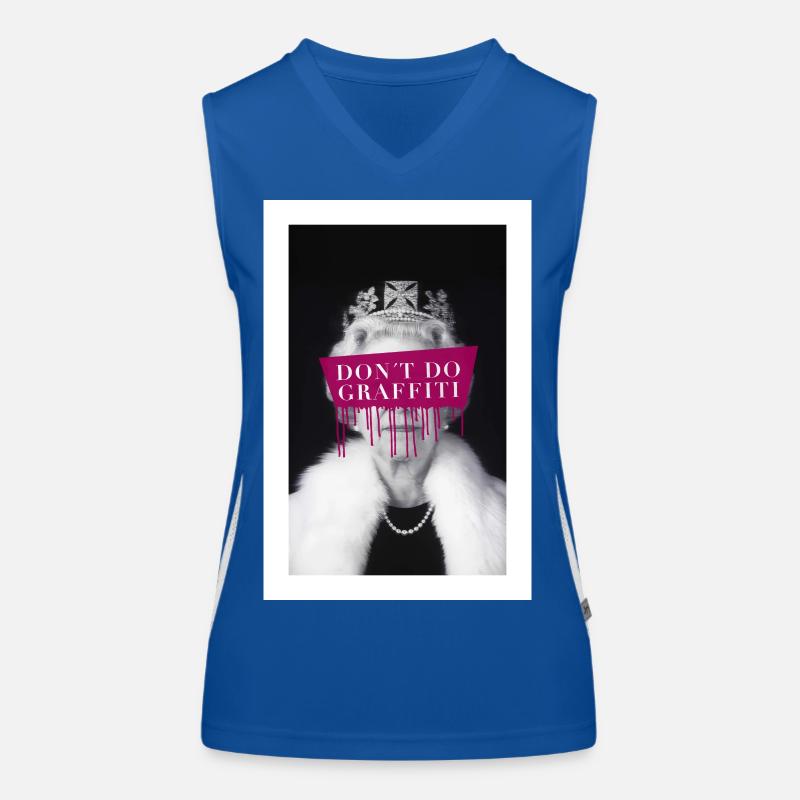 don't do graffiti poster Women's Functional Contrast Tank Top