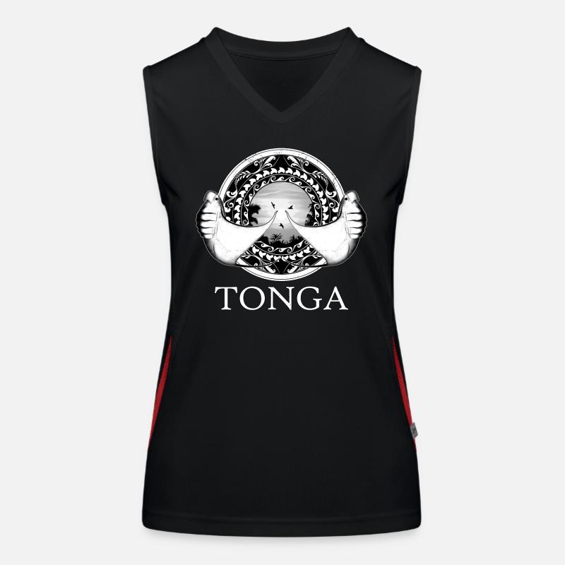 Tonga Mantarochen Funktionelles Kontrast-Tank Top für Frauen