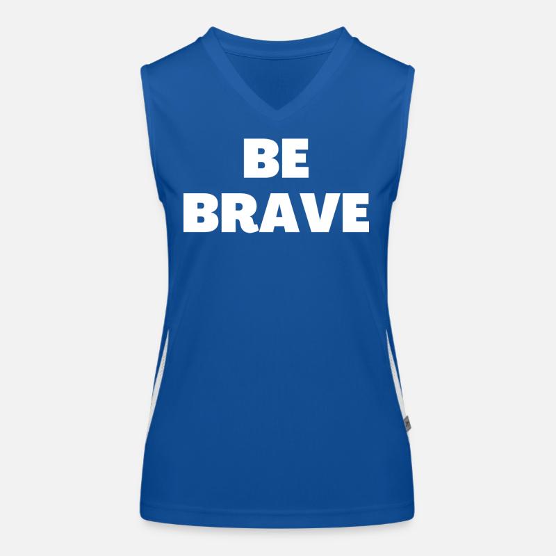 Soyez courageux - Citations chrétiennes Débardeur respirant contrasté Femme